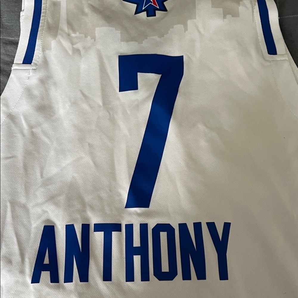 Adidas Carmelo Anthony #7 2016 NBA All Star East Jersey White Size S - Picture 8 of 8
